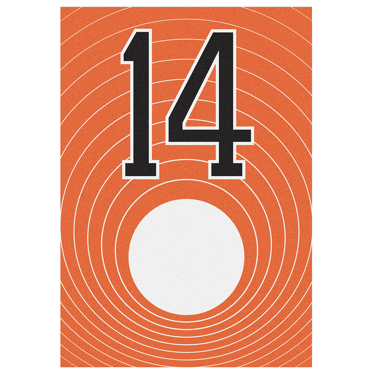 Memoraball socks featuring the iconic number 14 that changed football forever