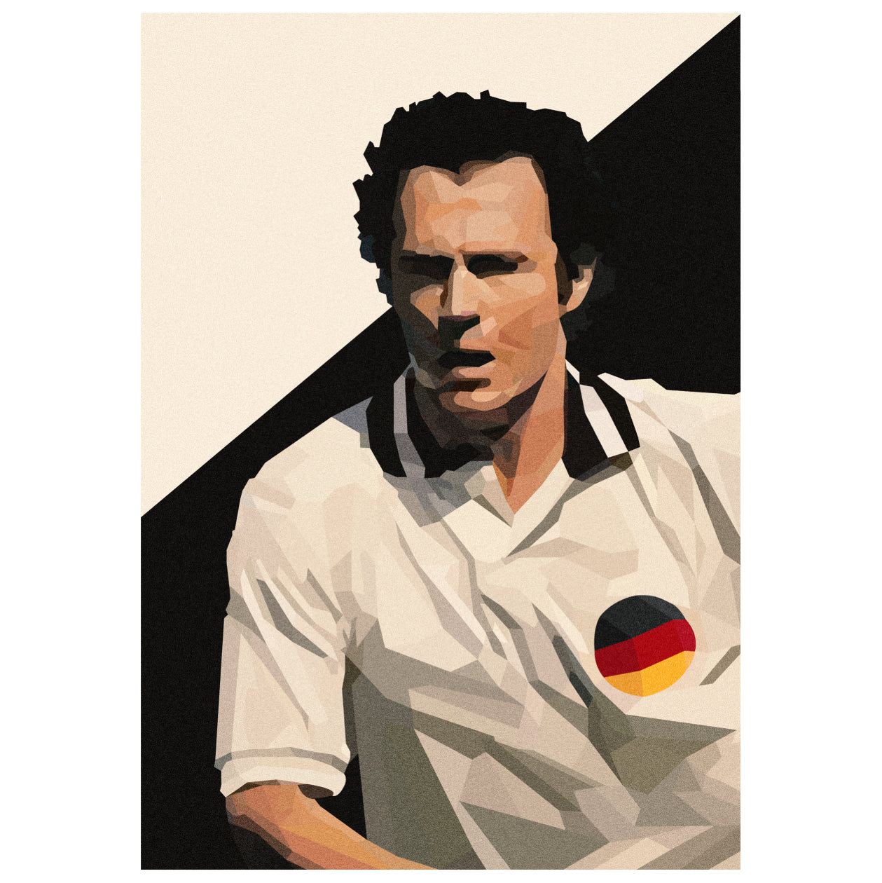 Memoraball football fan socks celebrating 'Der Kaiser' Franz Beckenbauer, featuring Portuguese craftsmanship and authentic German color