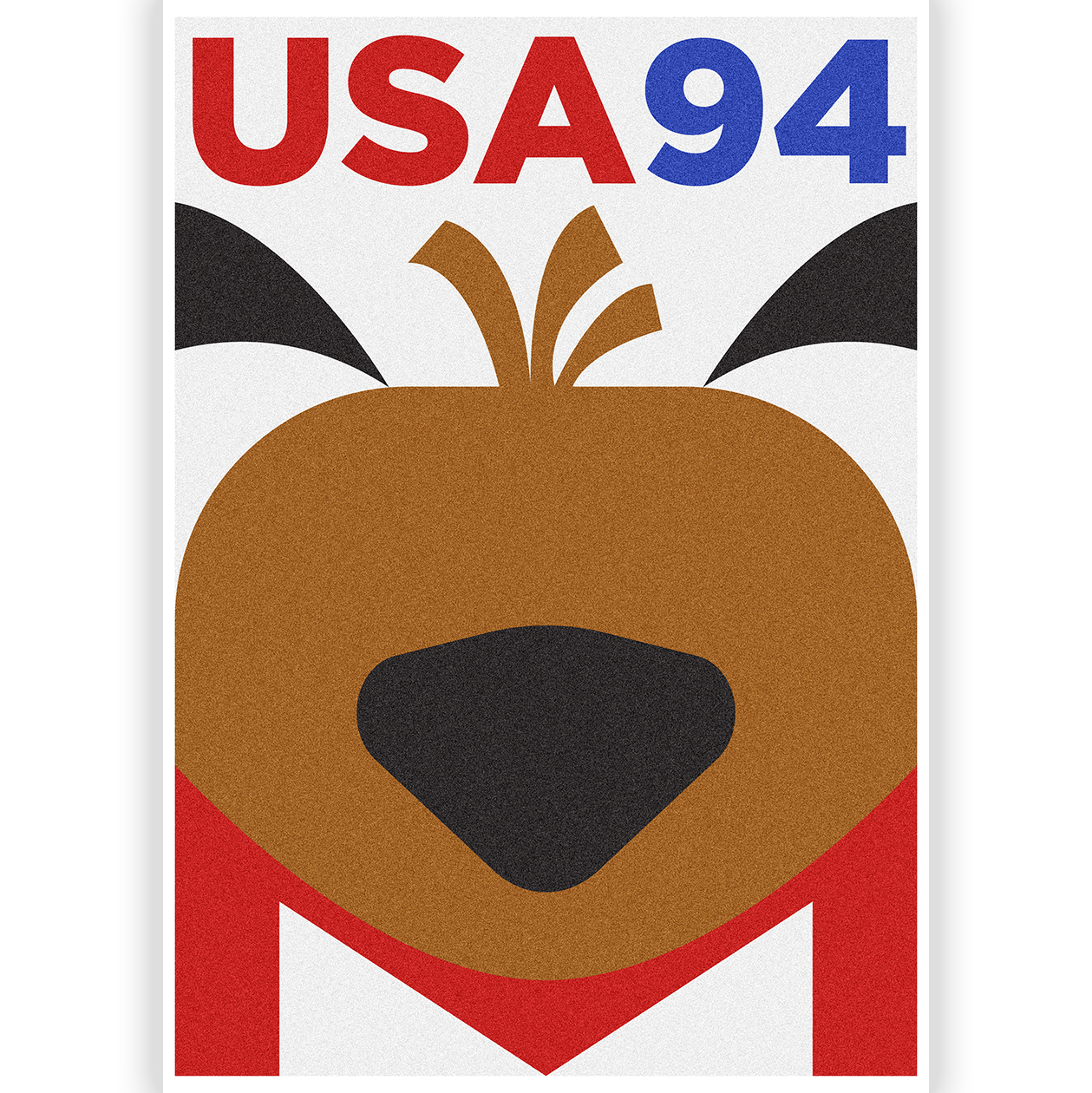 football Memoraball socks with Striker the Dog mascot from 1994 World Cup, featuring Portuguese production and American patriotic colors