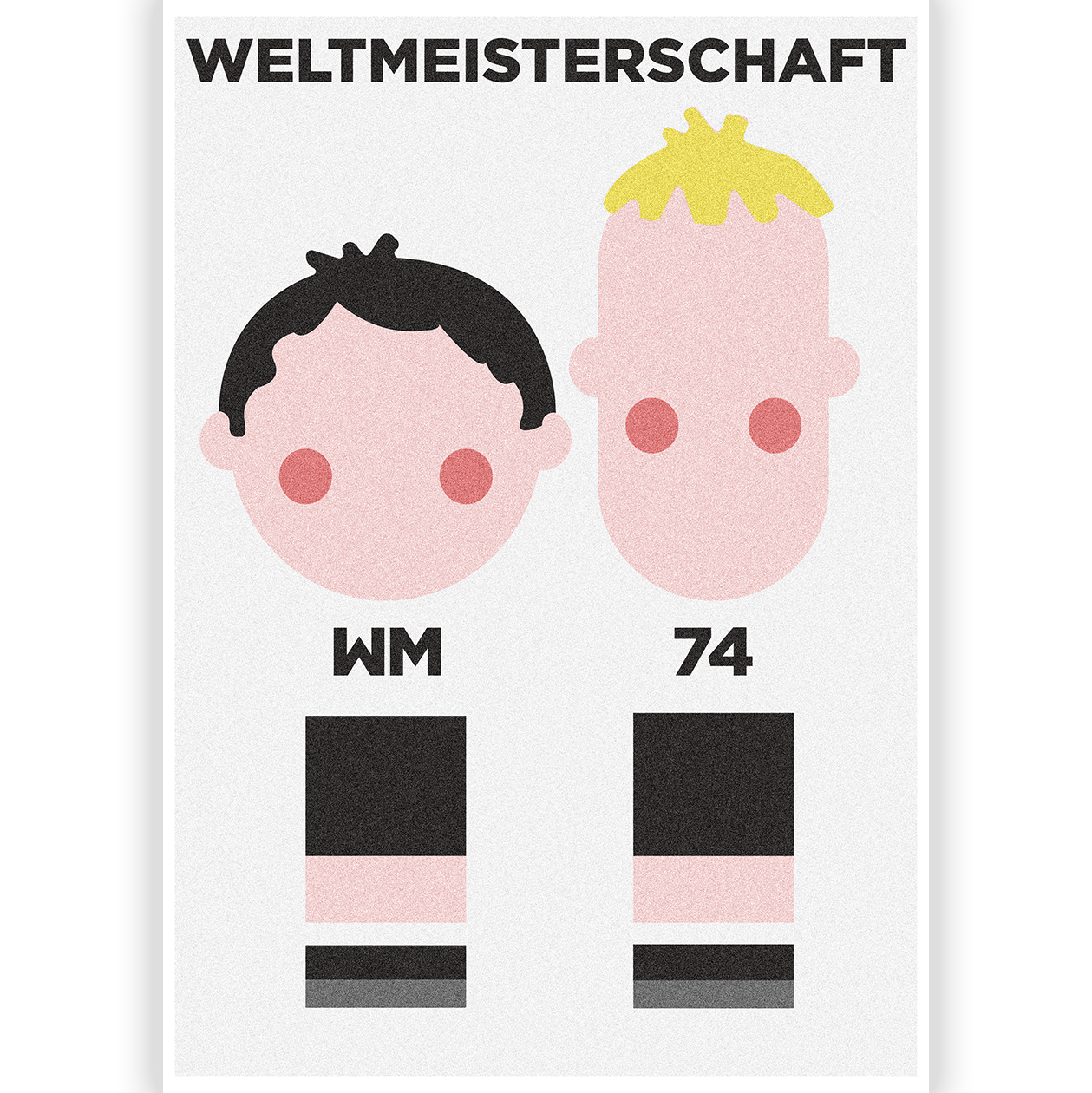 football memoraball socks with Tip and Tap, the boy mascots from 1974 World Cup, featuring Portuguese craftsmanship 