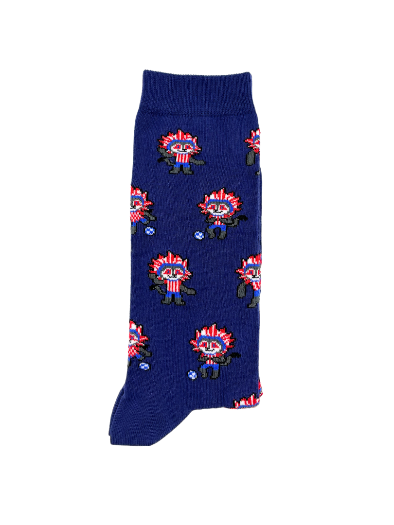 Meias oficiais Atlético de Madrid Indi Azul Navy - Colchoneros certificação GOTS