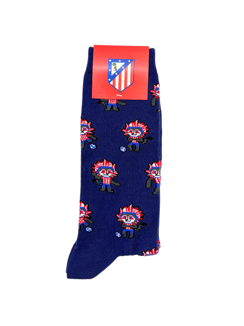 Meias licenciadas Atlético de Madrid Indi Azul Navy sustentável