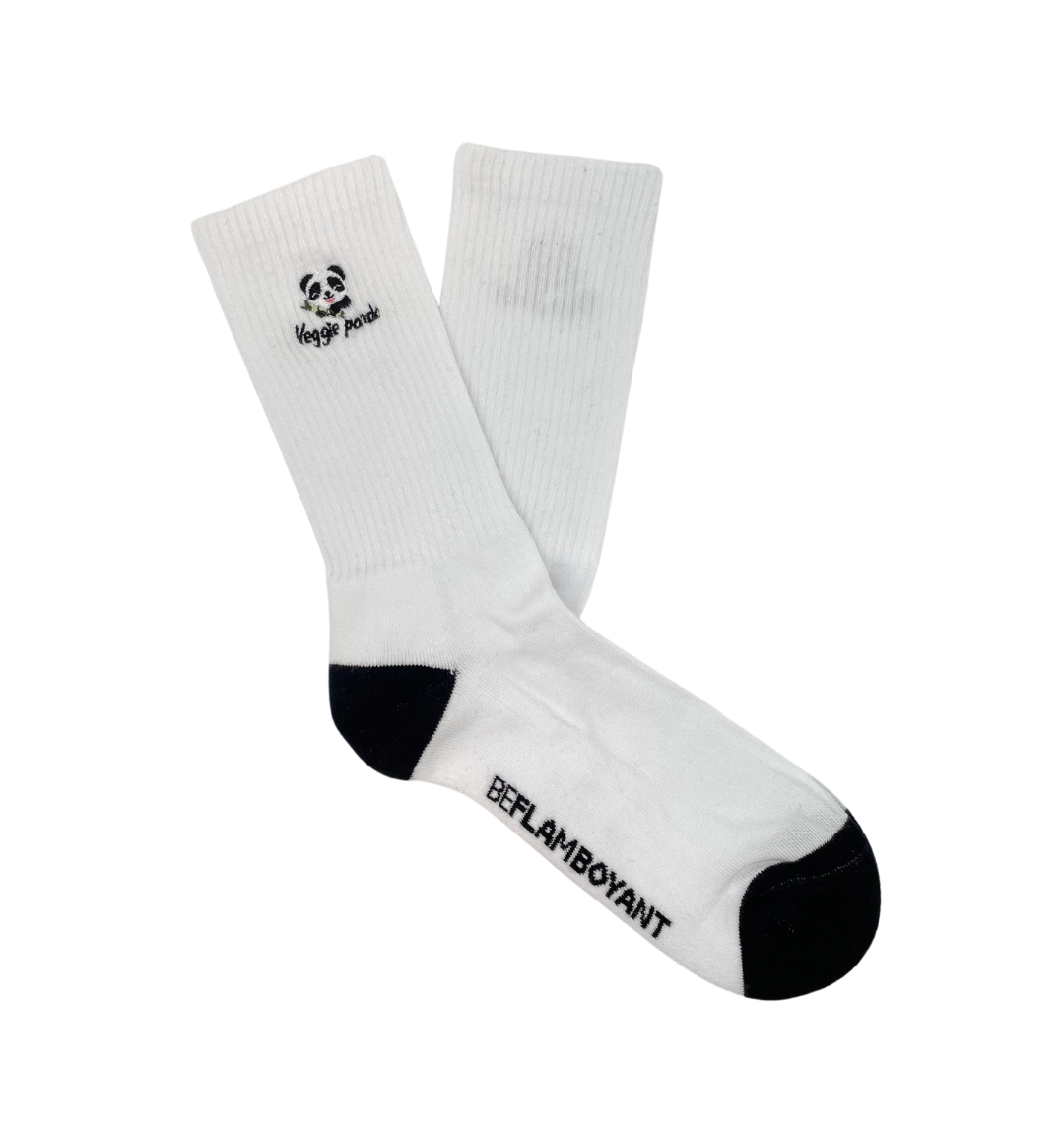 Meias CHULÉ x BEFLAMBOYANT Veggie Panda - Design exclusivo com algodão orgânico certificado GOT