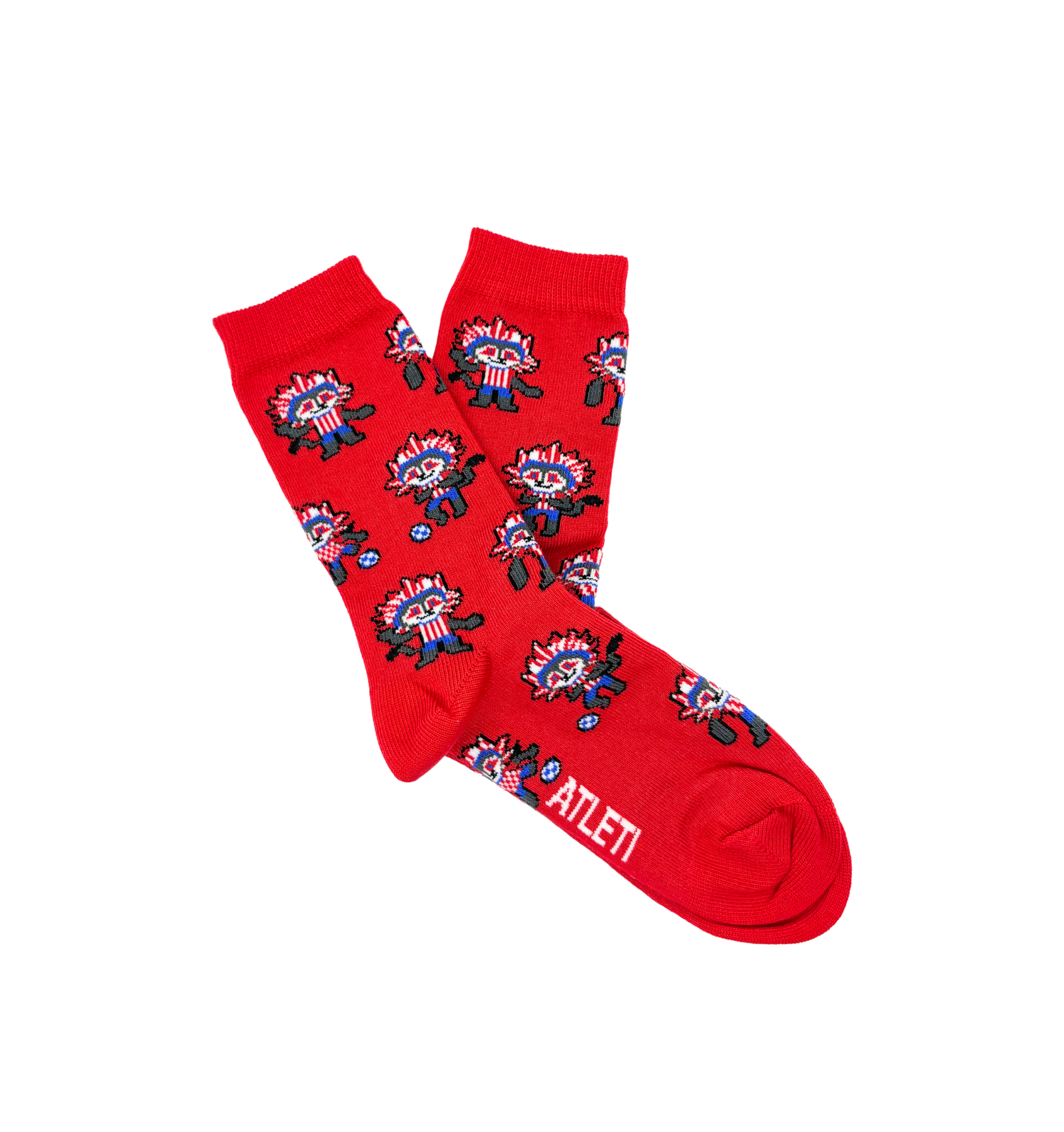 Meias oficiais Atlético de Madrid Indi Rojo, fabricado Portugal 