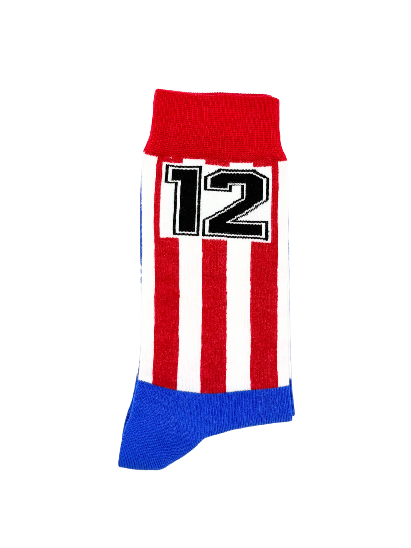 Meias oficiais Atlético de Madrid 12 - Colchoneros certificação GOTS