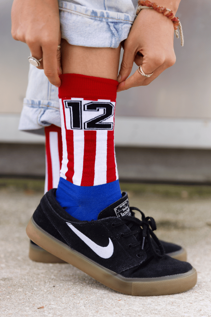 Meias licenciadas Atlético de Madrid 12 sustentável