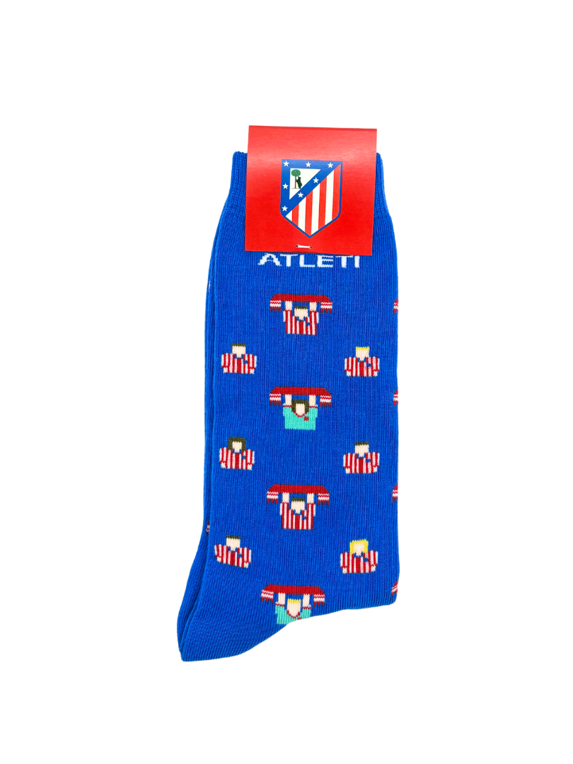 Meias licenciadas Atlético de Madrid Afición Azul sustentável