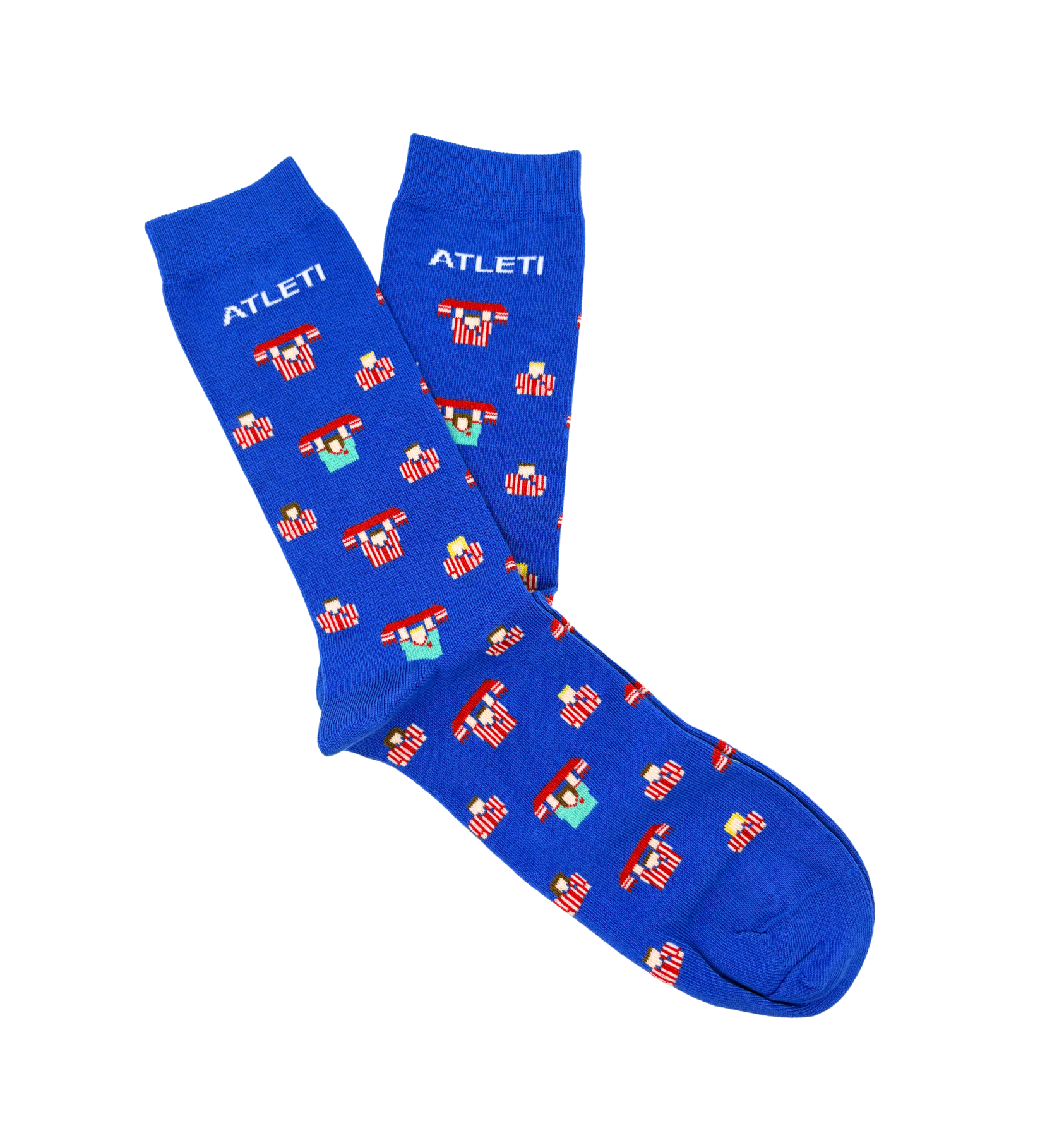 Meias oficiais Atlético de Madrid Afición Azul- CHULÉ algodão orgânico
