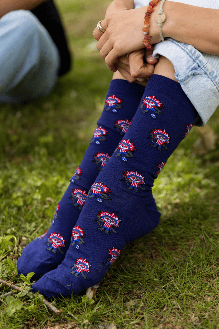 Meias Atlético de Madrid Indi Azul Navy- Mascote oficial 