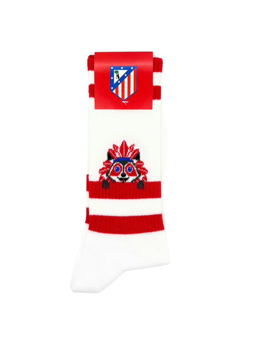 Meias Atlético de Madrid Indi Stripes Mascote oficial 