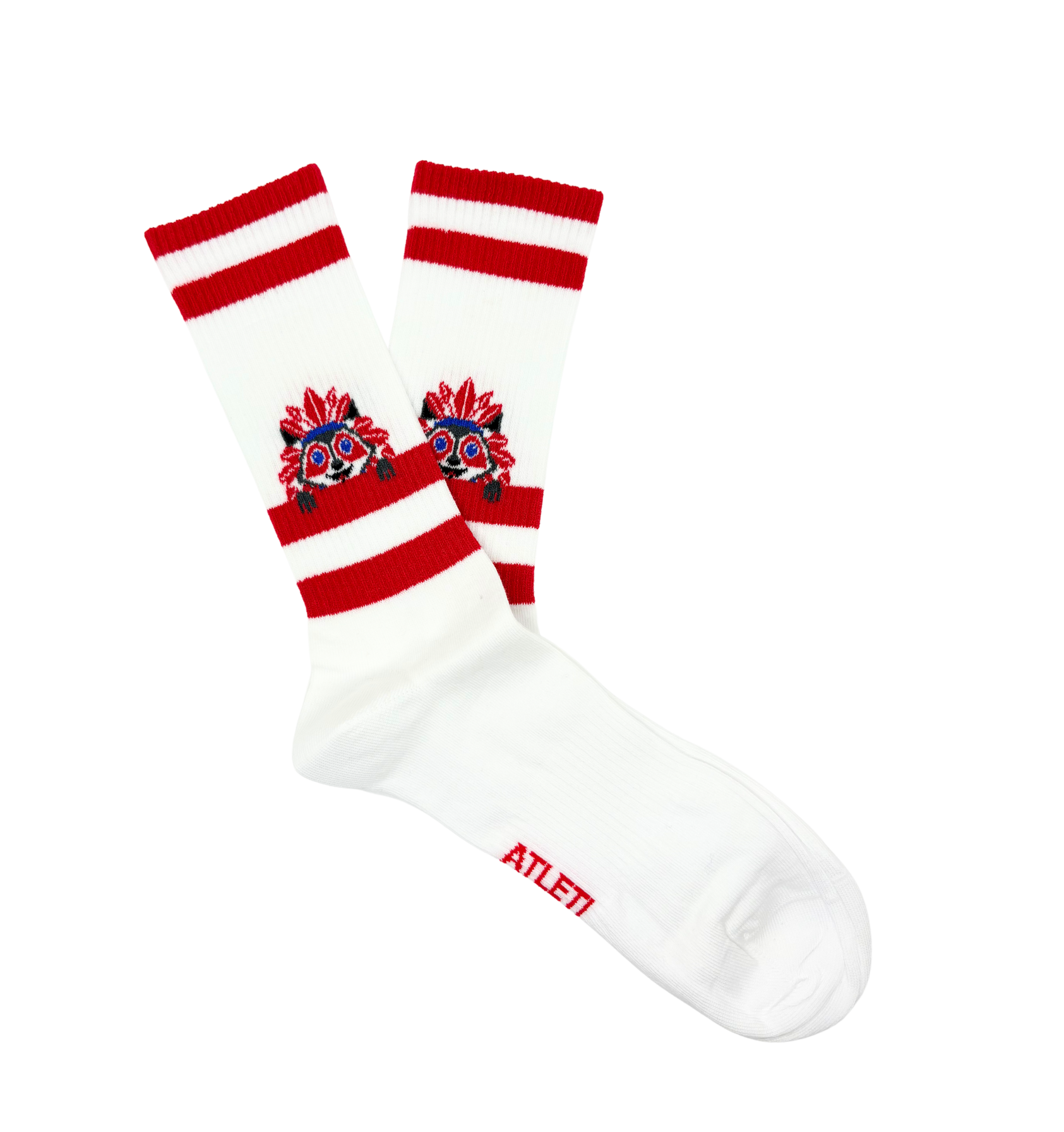Meias oficiais Atlético de Madrid Indi Stripes- CHULÉ algodão orgânico