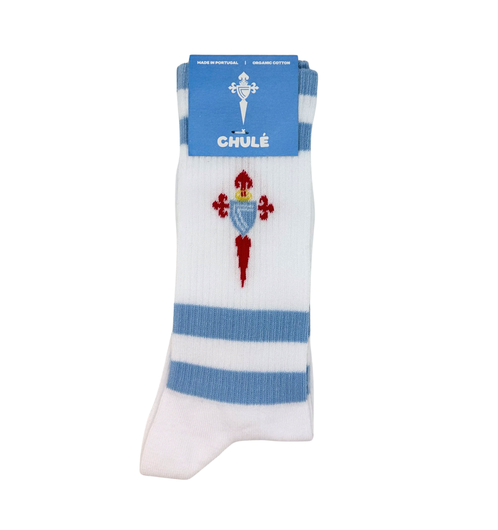 Meias licenciadas Celta de Vigo Escudo Azul sustentável