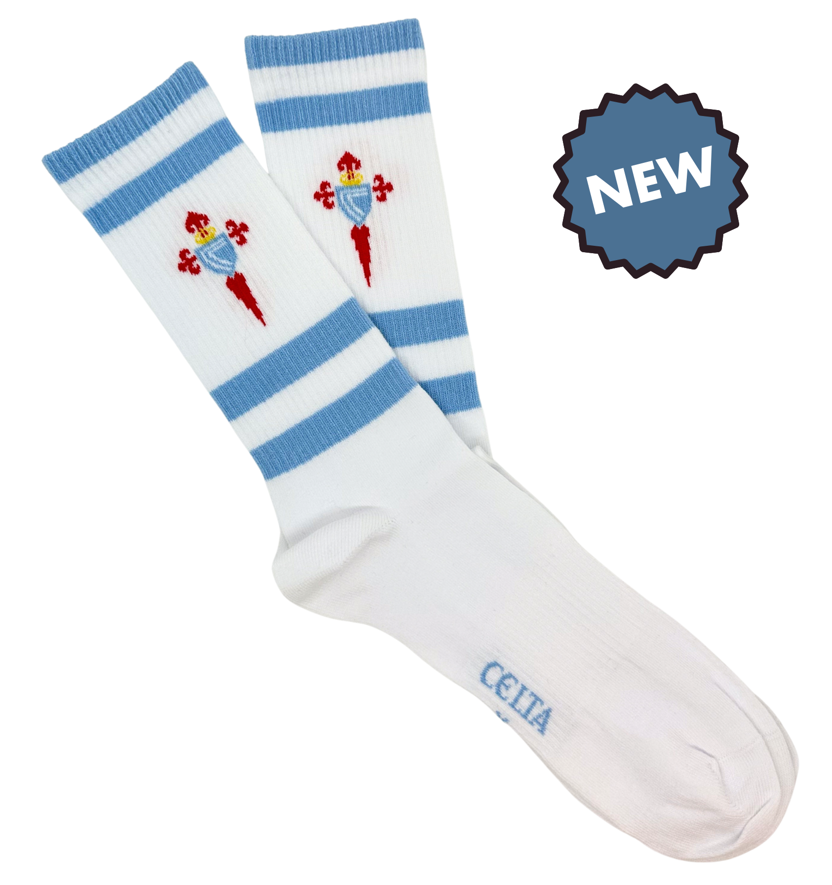 Meias oficiais Celta de Vigo Escudo Azul - CHULÉ algodão orgânico
