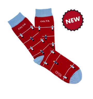 Meias oficiais Celta de Vigo Futbolín - CHULÉ algodão orgânico