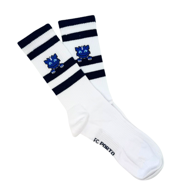 Meias divertidas oficiais FC Porto Draco Riscas, fabricado Portugal 