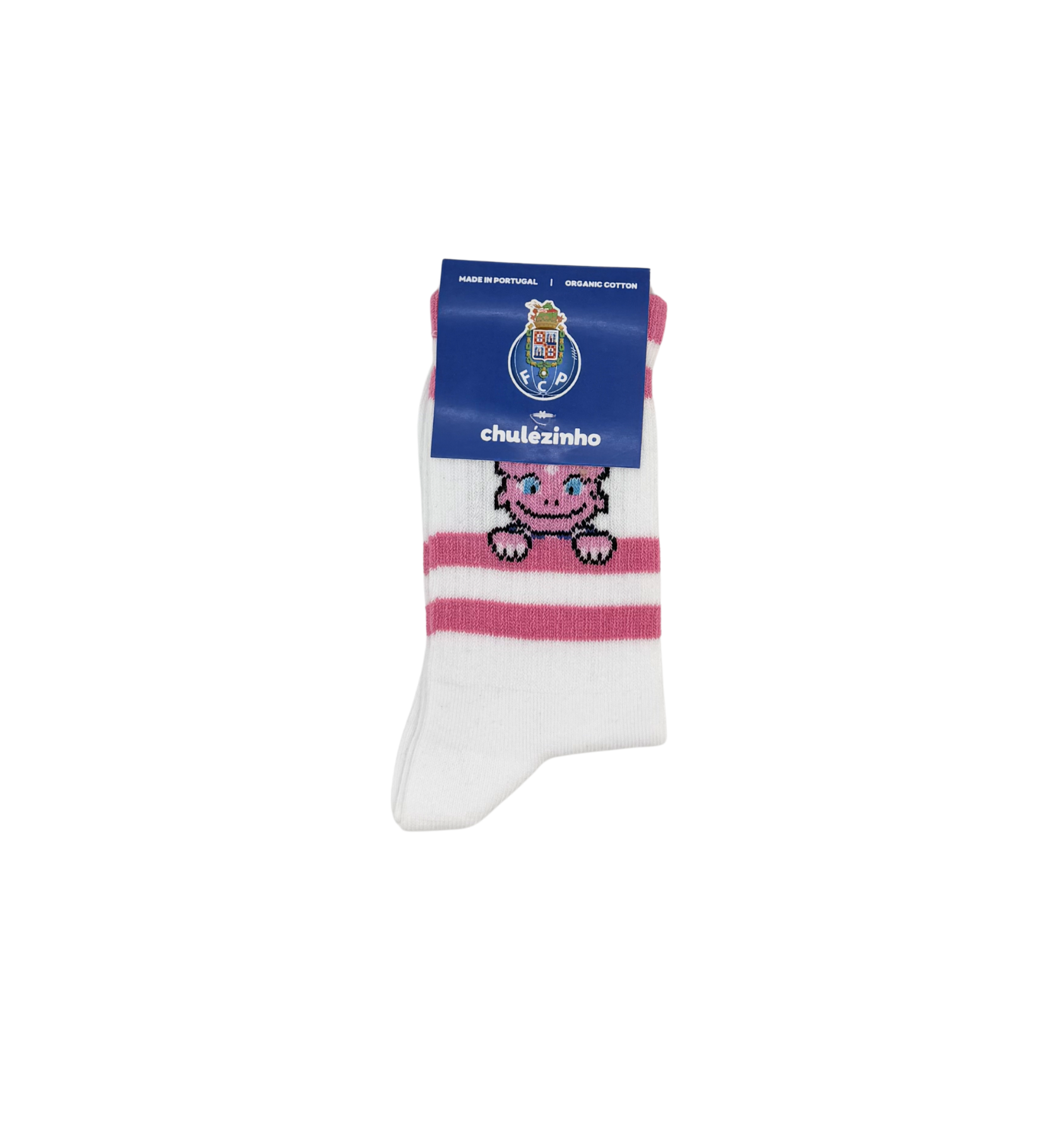 Meias FC Porto Coleção clássica Viena Riscas algodão orgânico certificado