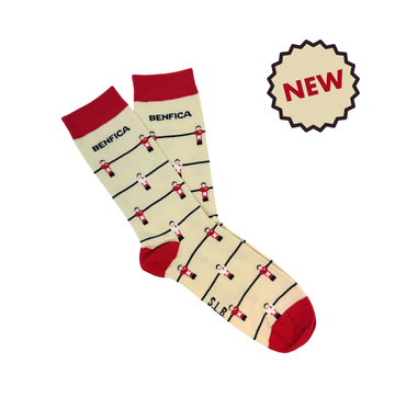 Meias SL Benfica Matraquilhos - Equipamento creme