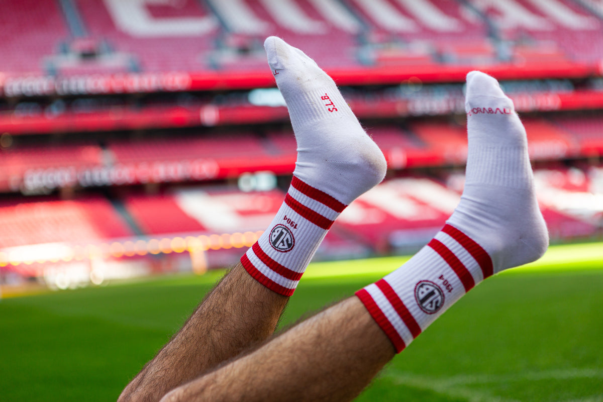 Meias licenciadas Sport Lisboa e Benfica Branco 1904