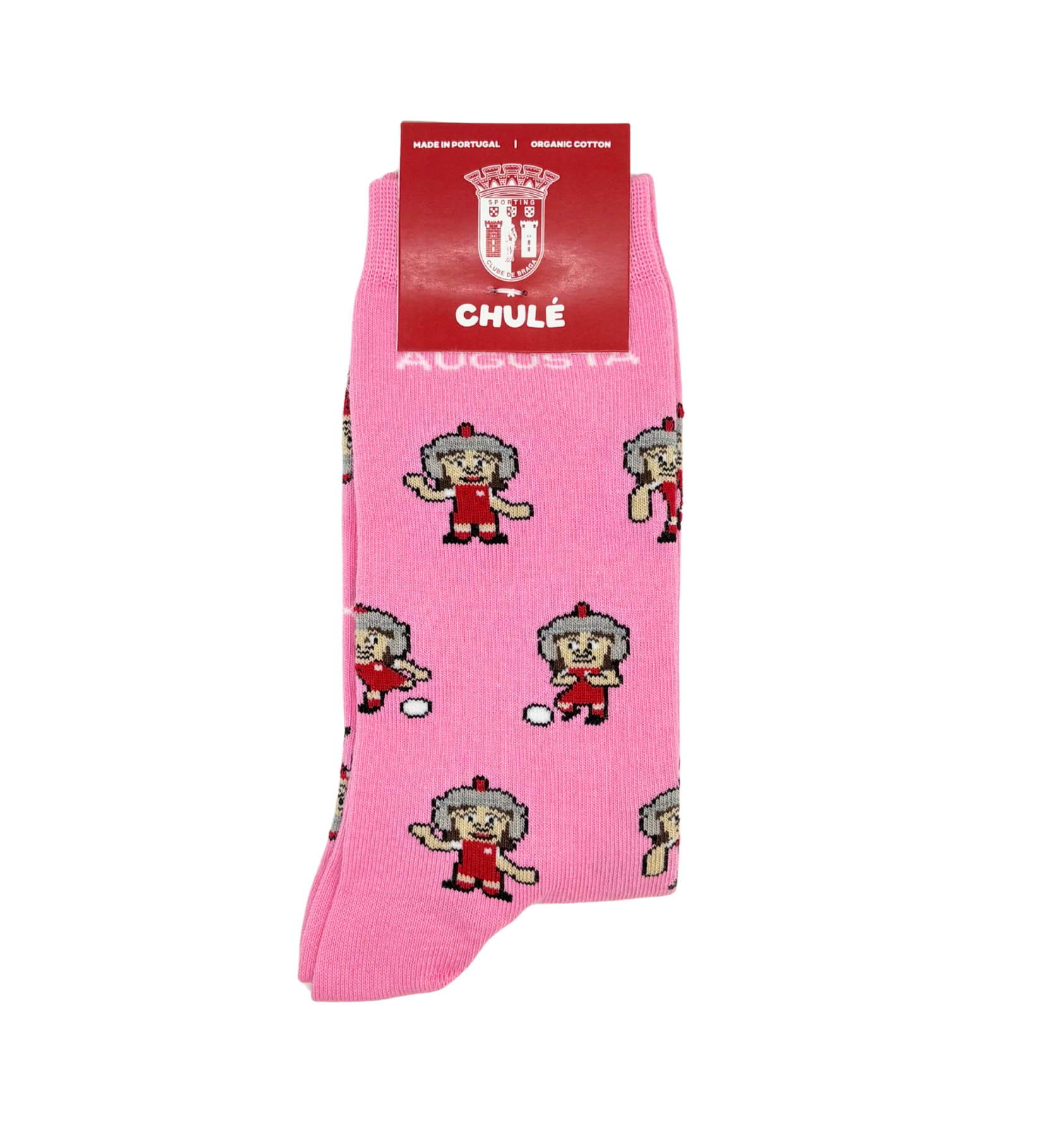 Meias Mascote SC Braga Augusta. Sustentavel e fabrico Portugal