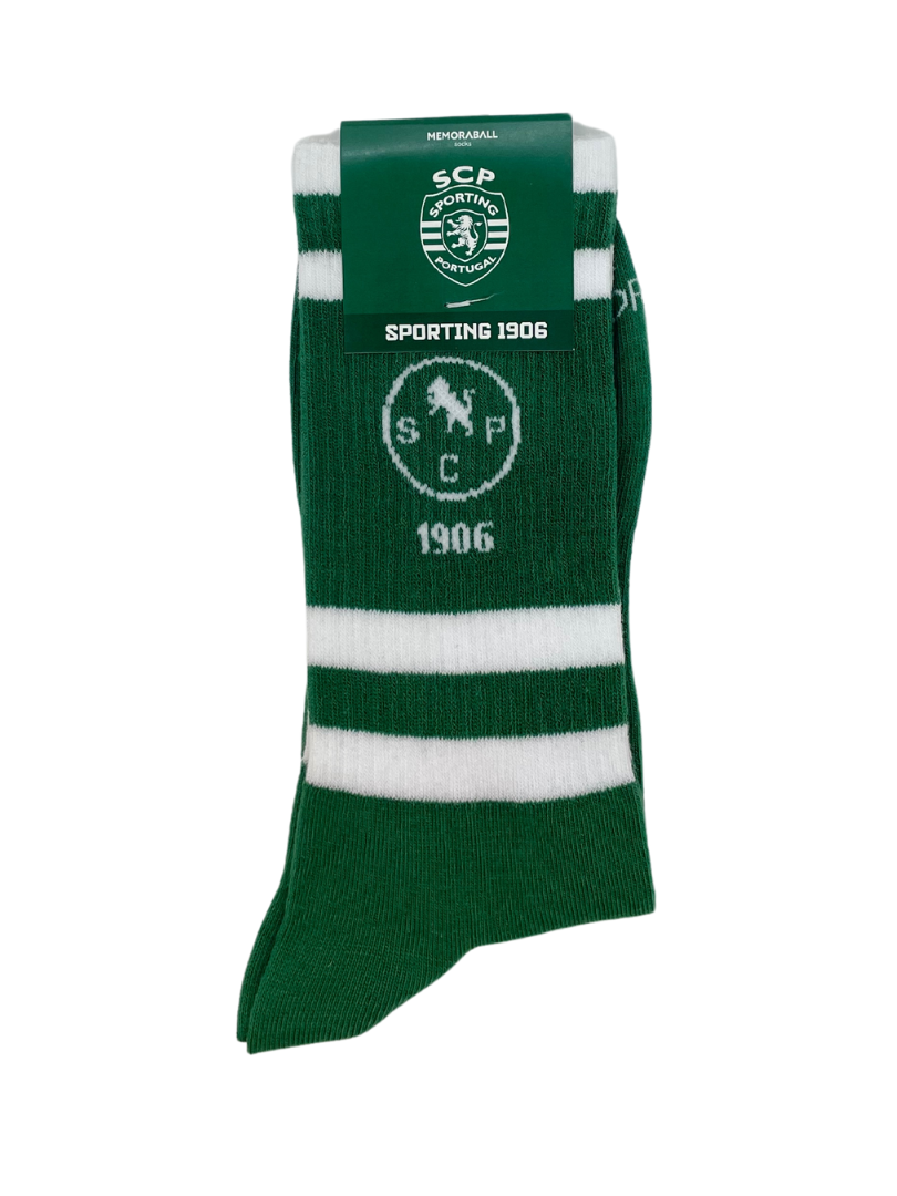Meias Sporting CP 1906 Verde. Sustentavel e fabrico Portugal
