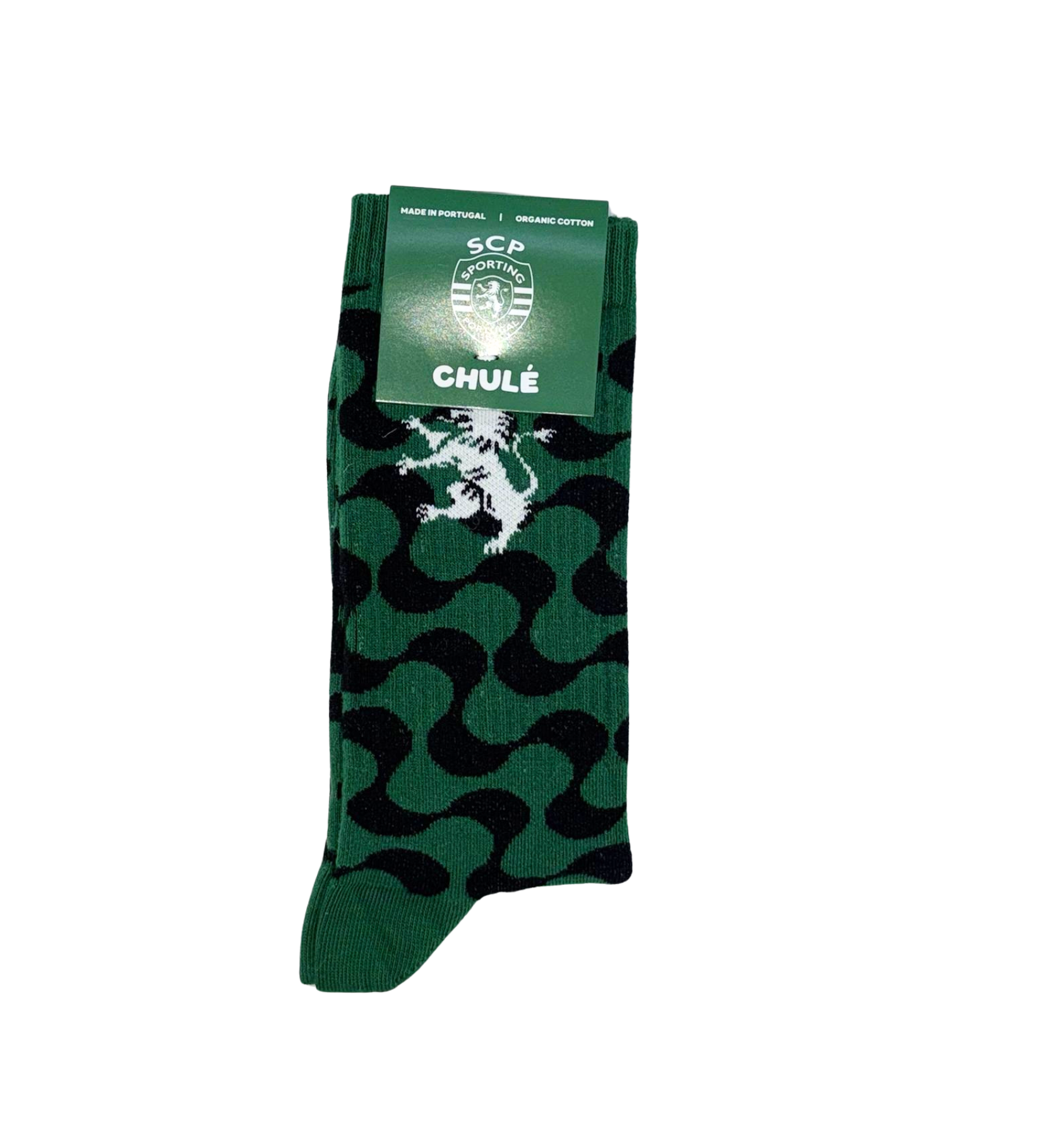 Meias oficiais Sporting CP equipamento alternativo preto 2025/26 - CHULÉ algodão orgânico