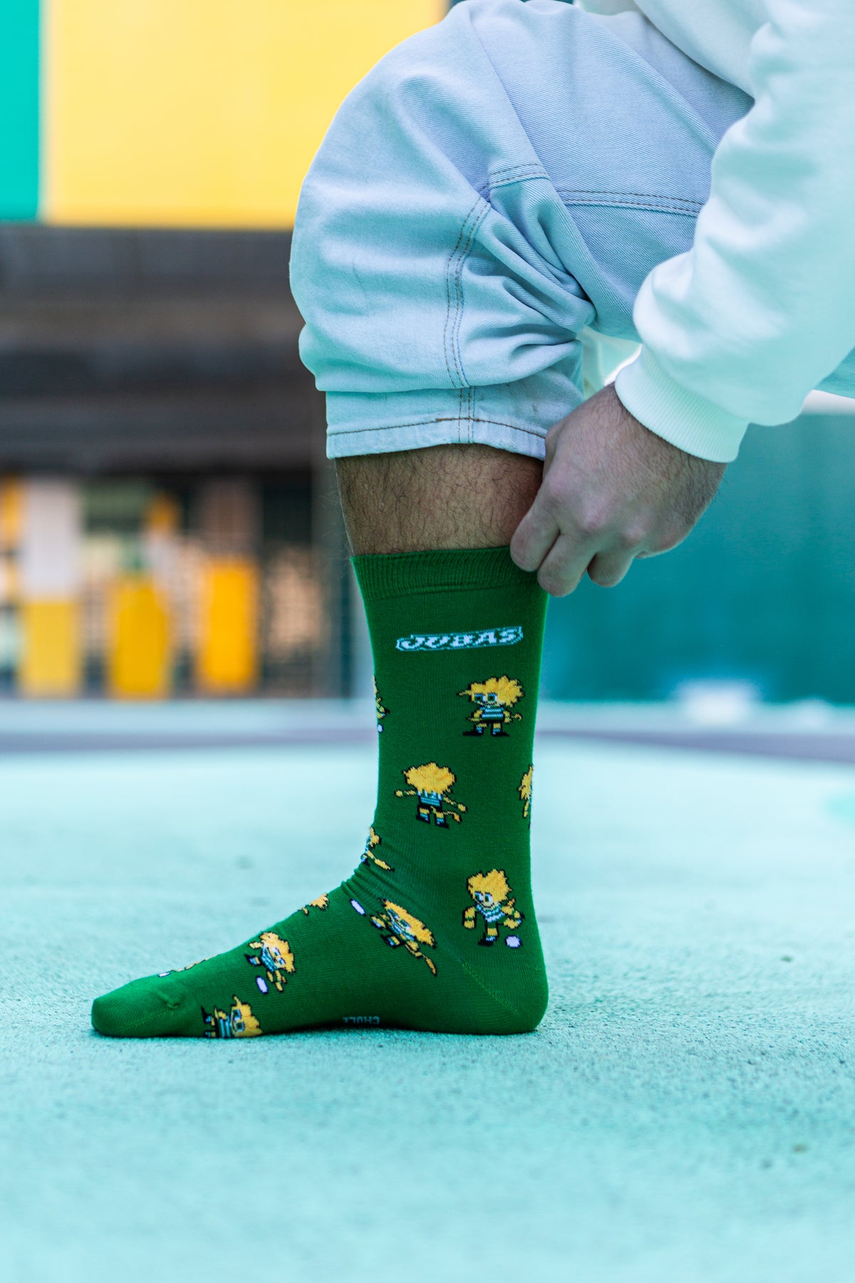 Meias Sporting Jubas Leão - mascote licenciada oficial verde
