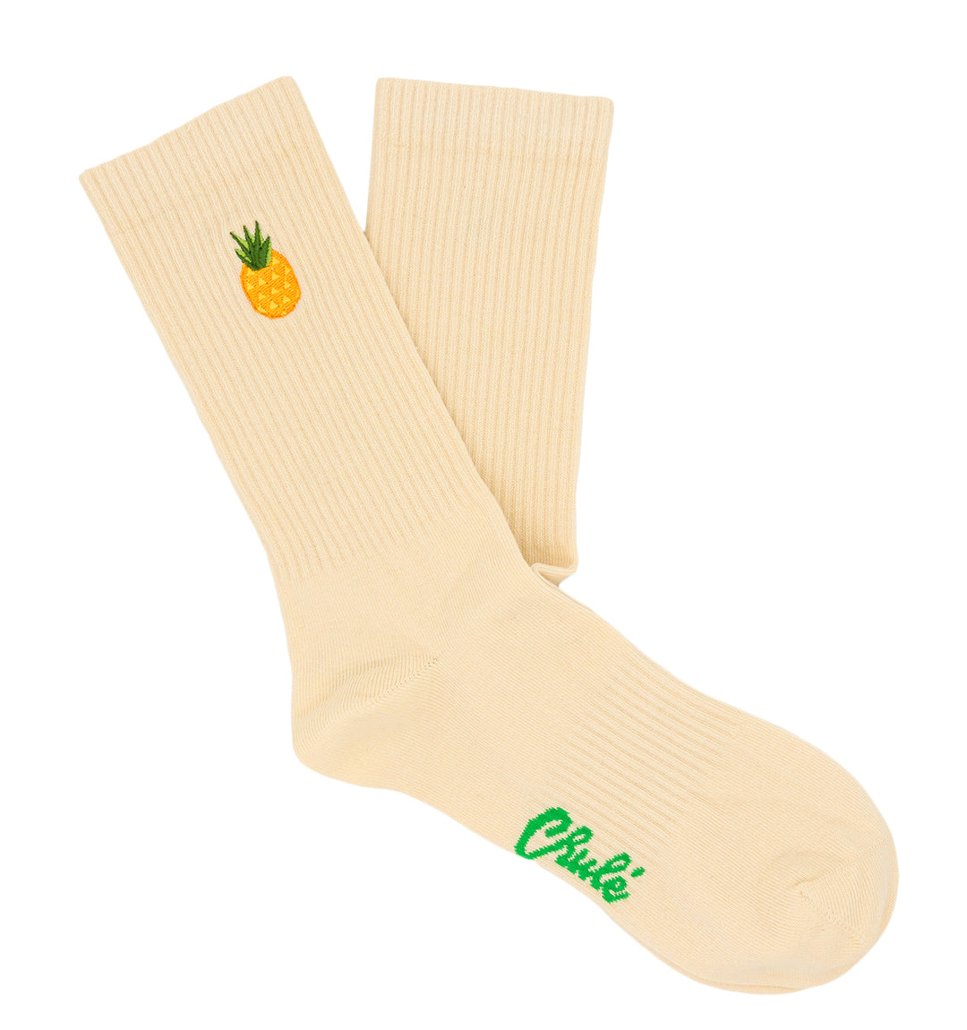 Meias CHULÉ Ananas - Design exclusivo com algodão orgânico certificado GOTS